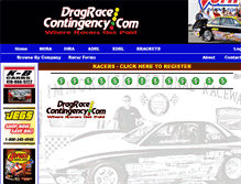 Tablet Screenshot of dragracecontingency.com